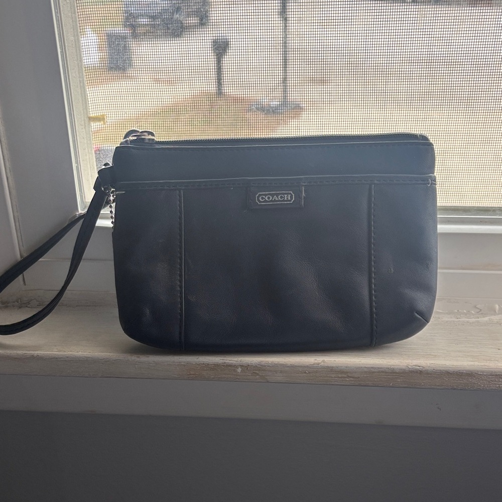 Coach Midnight Navy Wristlet